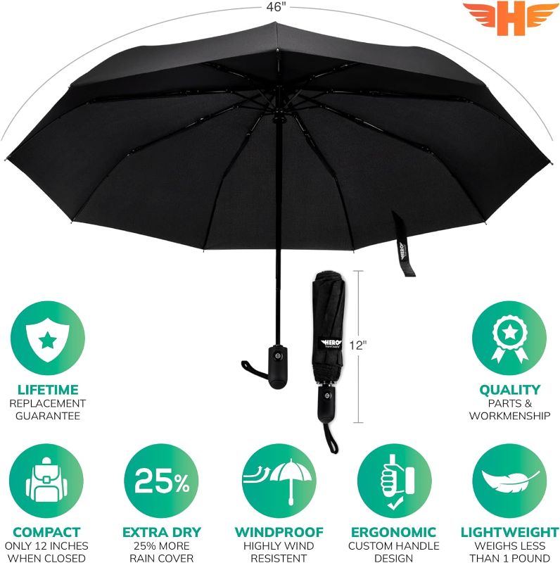 Photo 2 of HERO Travel Umbrella – Windproof, Compact and Portable
