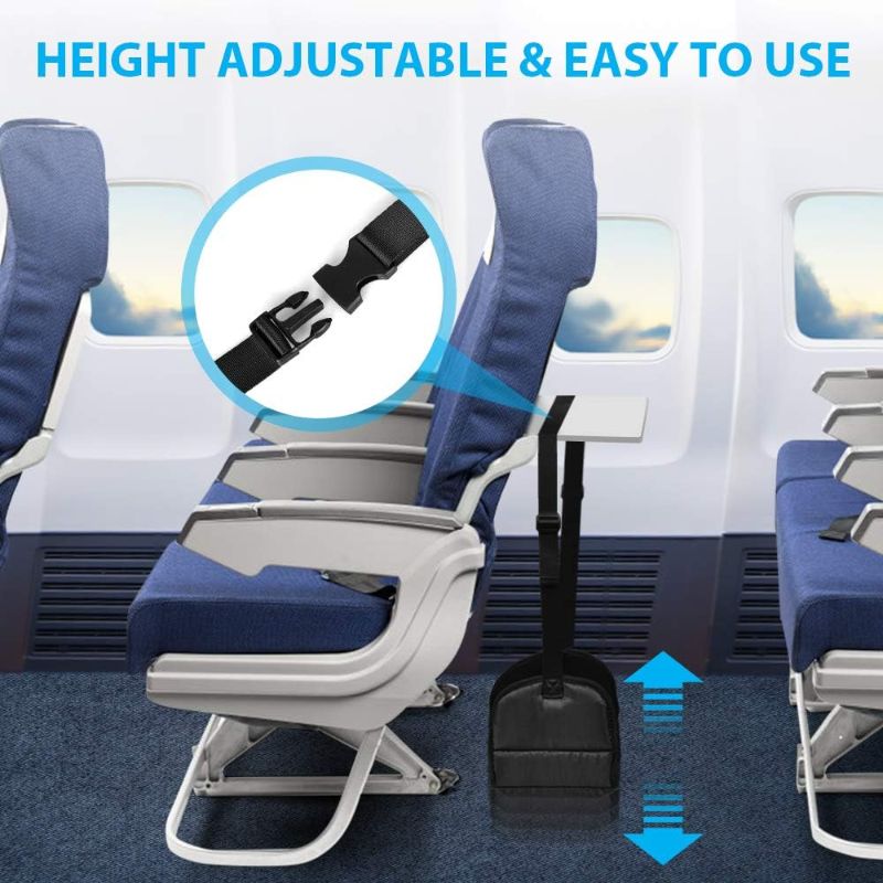 Photo 2 of Airplane Footrest Made with Premium Memory Foam - Airplane Travel Foot Hammack, No Clashing Foot Hammock & Portable Plane Leg Rest, Provides Relaxation and Comfortable for Long Flight
