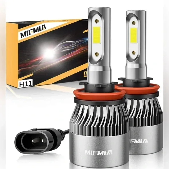 Photo 1 of NIB MIFMIA H11 LED Headlight Bulbs, Pack of 2
