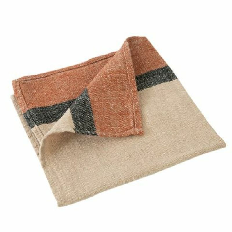 Photo 2 of Hot Harmony Linen Rimini Linen Napkin Cinnamon 41X41Cm
