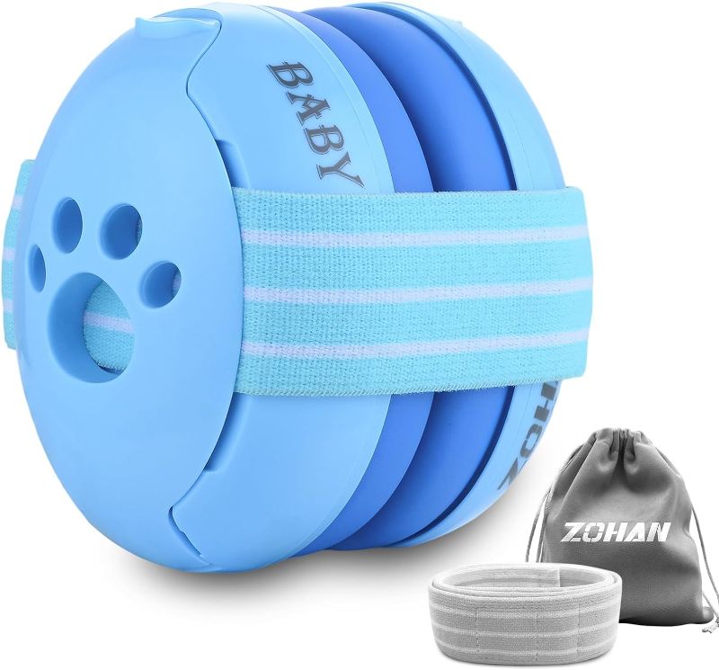 Photo 1 of ZOHAN EM001 Baby Ear Muffs Noise Canceling Protection Headphones for Toddler and Infant Up to 36 Months - CE & CPC Certified with Replacement Headband
