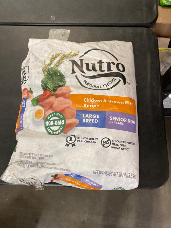 Photo 3 of NUTRO NATURAL CHOICE Large Breed Senior Dry Dog Food, Chicken & Brown Rice Recipe Dog Kibble, 30 lb. Bag
