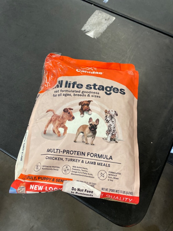 Photo 3 of CANIDAE® All Life Stages Multi-Protein Formula Dog Dry 15 lbs.
