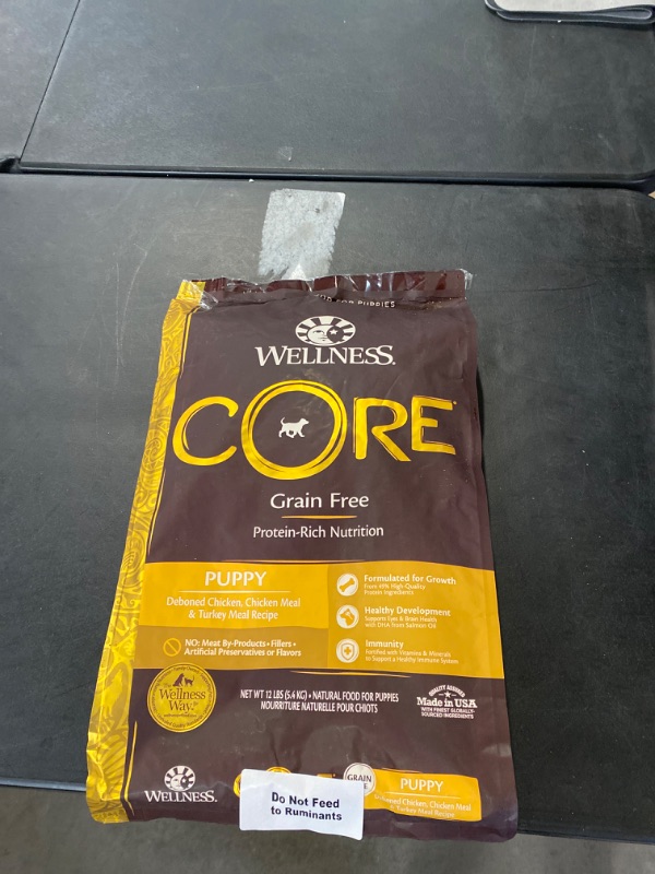 Photo 3 of Wellness CORE Natural Grain Free Dry Dog Food, Puppy, 12-Pound Bag
