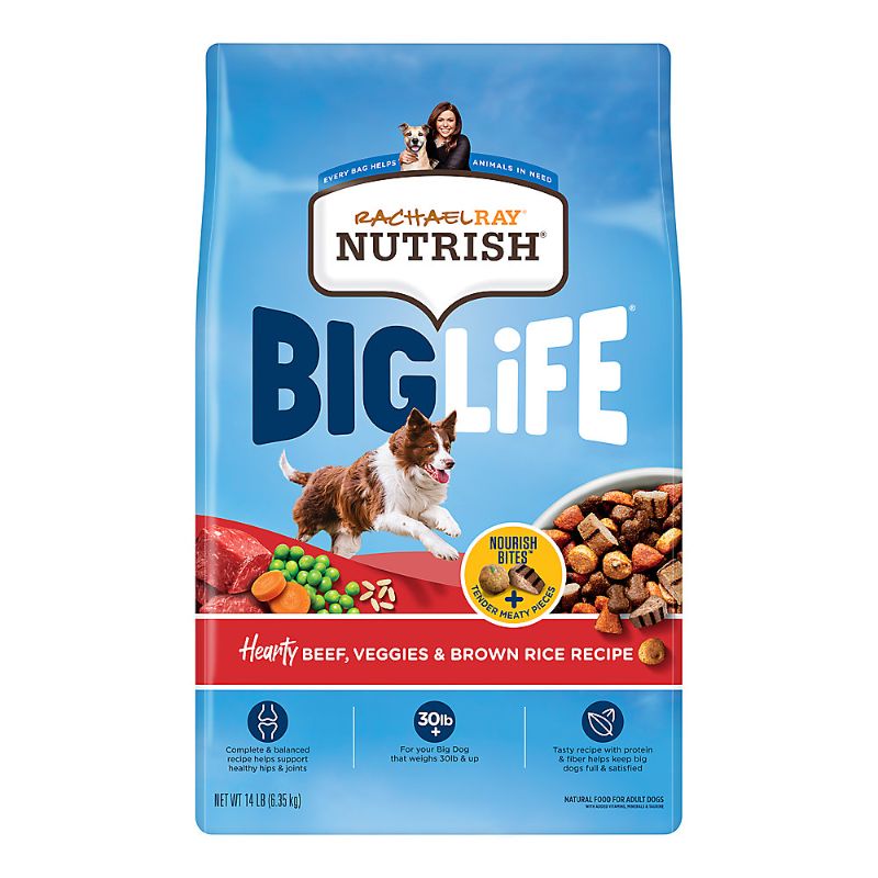 Photo 1 of Rachael Ray Nutrish Big Life Dry Dog Food Adult - Beef, Veggies, Brown Rice
