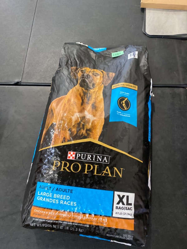 Photo 3 of Purina Pro Plan High Protein, Digestive Health Large Breed Dry Dog Food, Chicken and Rice Formula - 47 lb. Bag
