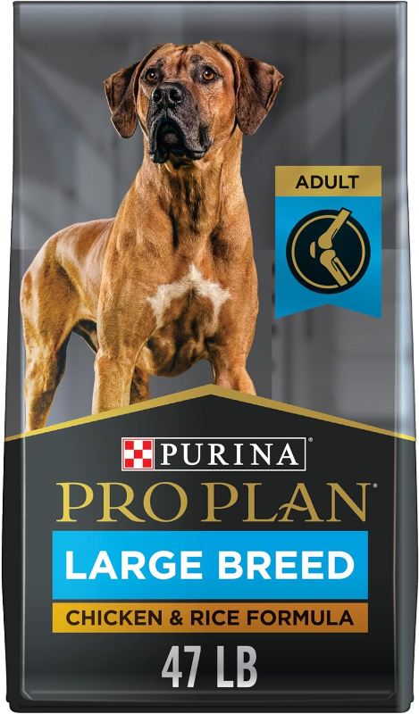 Photo 1 of Purina Pro Plan High Protein, Digestive Health Large Breed Dry Dog Food, Chicken and Rice Formula - 47 lb. Bag
