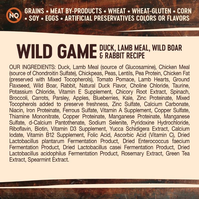 Photo 2 of Wellness CORE RawRev Grain-Free Wild Game Recipe with Freeze-Dried Lamb Dry Dog Food
