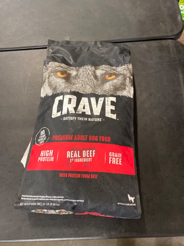 Photo 3 of Crave High Protein Beef Adult Grain-Free Dry Dog Food
