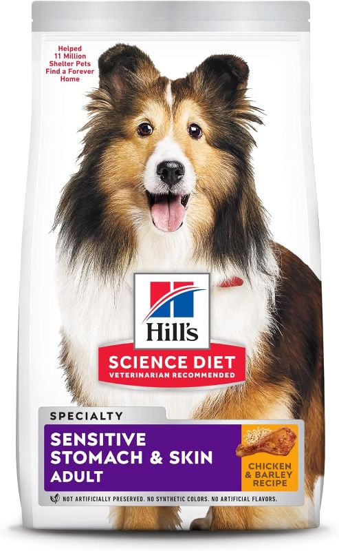 Photo 1 of Hill's Pet Nutrition Science Diet Dry Dog Food, Adult, Sensitive Stomach & Skin, Chicken Recipe, 15.5 lb. Bag
