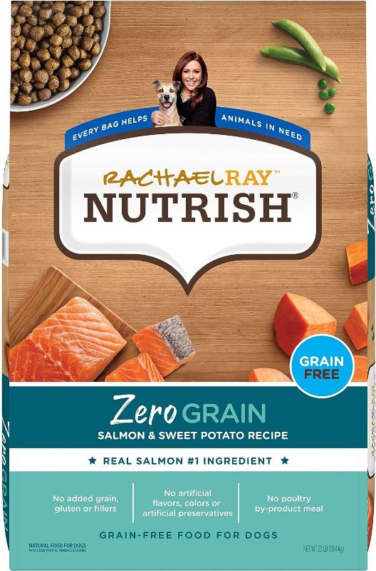 Photo 1 of Rachael Ray Nutrish Zero Grain Dry Dog Food, Salmon & Sweet Potato Recipe, 23 Pounds
