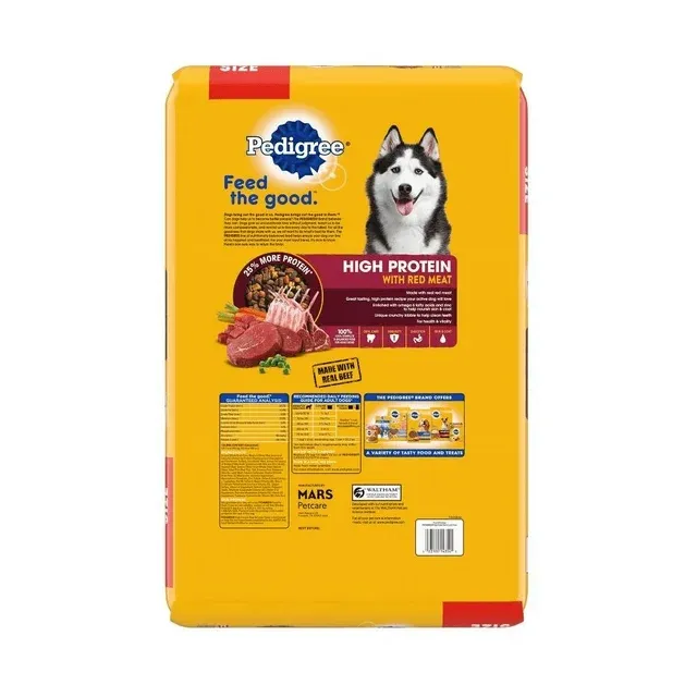 Photo 2 of Pedigree High-Protein Adult Dry Dog Food Beef and Lamb Flavor Dry Dog Food, 18 lb.
