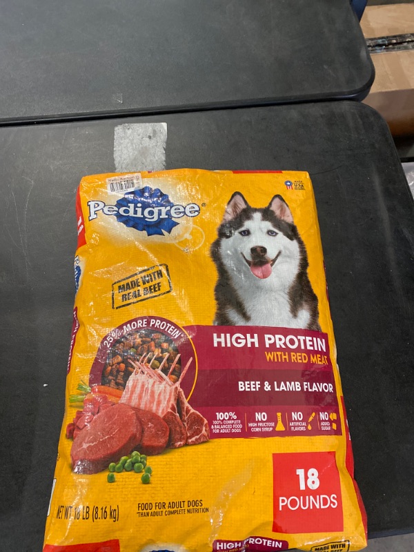 Photo 3 of Pedigree High-Protein Adult Dry Dog Food Beef and Lamb Flavor Dry Dog Food, 18 lb.
