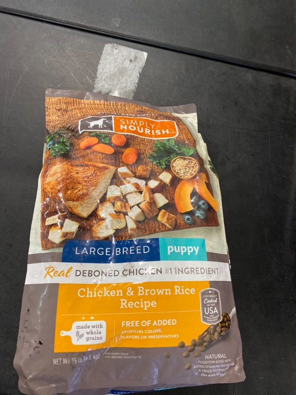 Photo 2 of Simply Nourish® Original Large Breed Puppy Dry Dog Food - Chicken & Brown Rice
