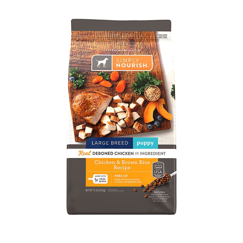 Photo 1 of Simply Nourish® Original Large Breed Puppy Dry Dog Food - Chicken & Brown Rice
