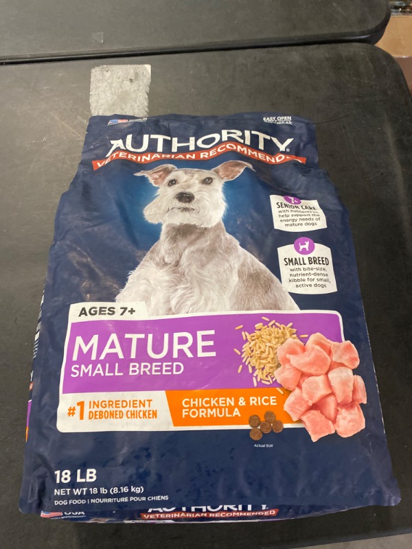 Photo 2 of Authority® Everyday Health Small Breed Senior Dry Dog Food - Chicken

