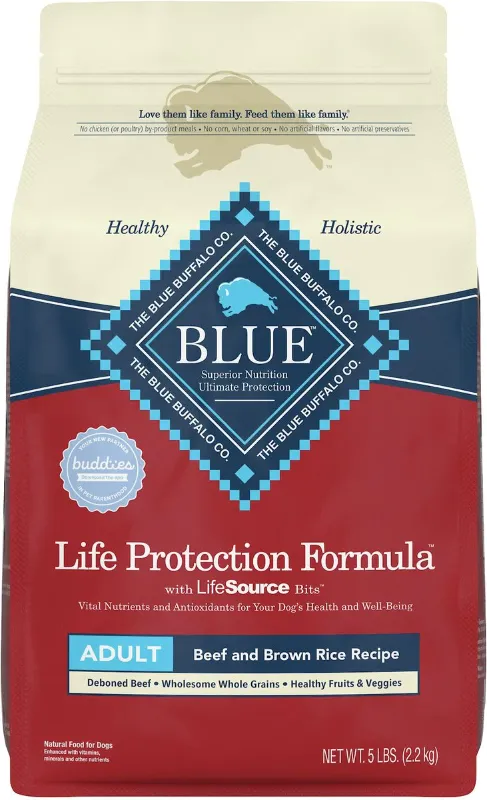 Photo 1 of Blue Buffalo Life Protection Formula Adult Beef & Brown Rice Recipe Dry Dog Food
