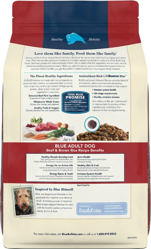 Photo 2 of Blue Buffalo Life Protection Formula Adult Beef & Brown Rice Recipe Dry Dog Food
