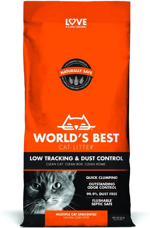 Photo 1 of World's Best Low Tracking & Dust Control Multiple Cat Litter
