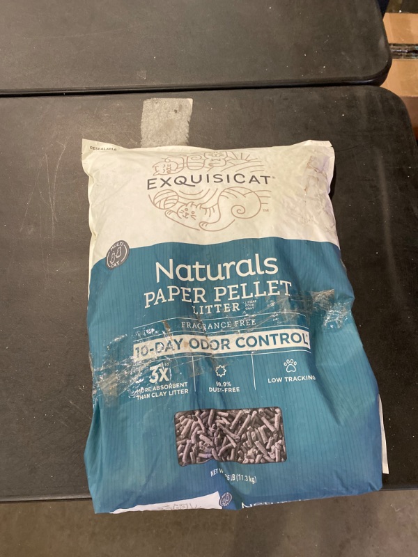 Photo 2 of ExquisiCat Naturals Multi-Cat Paper Pellet Cat Litter - Unscented, Low Dust, Low Tracking, Natural
