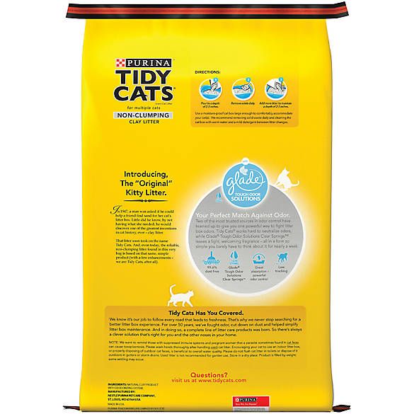 Photo 2 of Purina® Tidy Cats® With Glade Non-Clumping Multi-Cat Clay Cat Litter - Clear Springs Scent, Low Dust 50 Lbs
