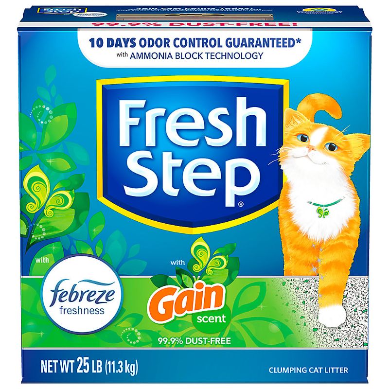 Photo 1 of Fresh Step® with Febreze™ Clumping Clay Cat Litter - Gain Original Scent, Low Dust
