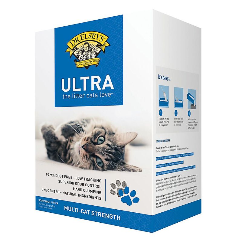 Photo 1 of Dr. Elsey's Precious Cat Ultra Clumping Multi-Cat Clay Cat Litter - Unscented, Low Tracking
