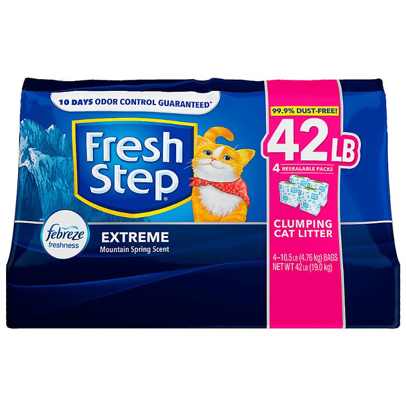 Photo 1 of Fresh Step® Extreme with Febreze™ Clumping Clay Cat Litter - Mountain Spring Scented, Low Dust
