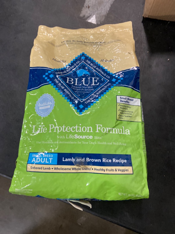 Photo 3 of Blue Buffalo Small Breed Dog Food, Life Protection Formula, Natural Lamb & Brown Rice Flavor, Adult Dry Dog Food, 15 lb Bag
