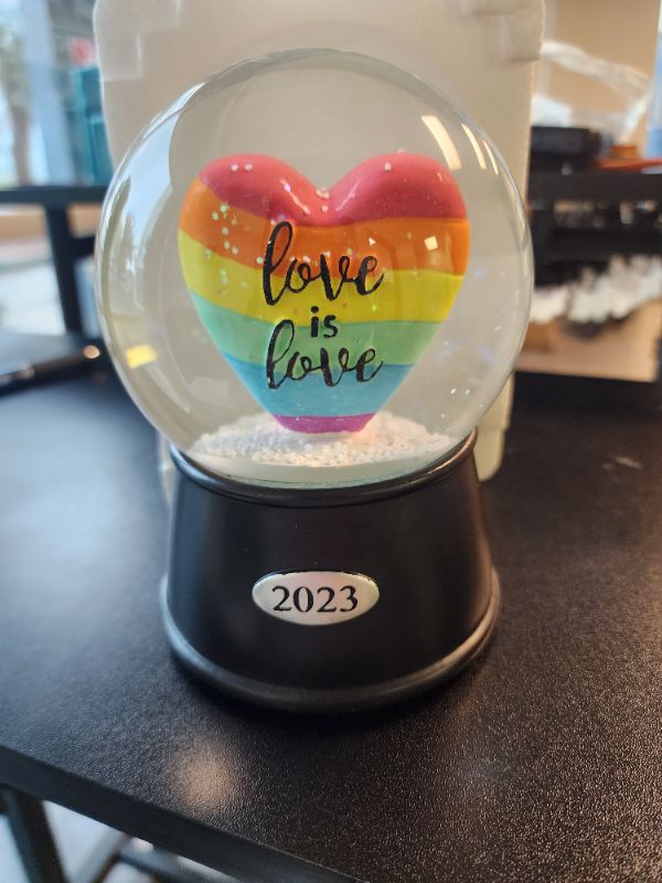 Photo 1 of 2023 Target Love is Love Musical Snowglobe Water Globe
