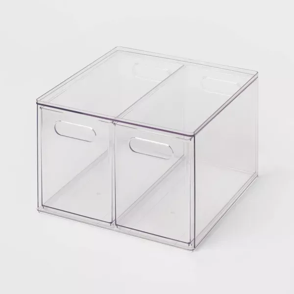 Photo 1 of All Purpose 2 Drawer Storage Clear - Brightroom™
