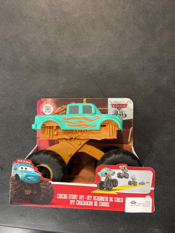 Photo 2 of Disney and Pixar Cars On The Road Circus Stunt Ivy Toy Vehicle, Jumping Monster Truck
