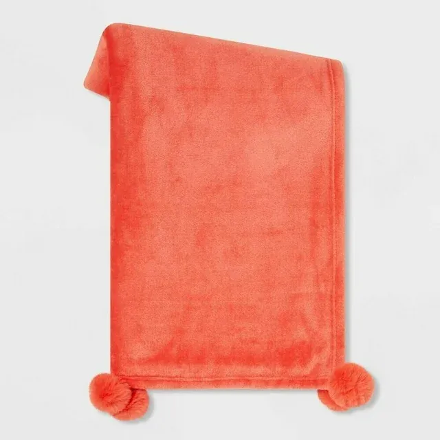 Photo 1 of Plush Throw Blanket with Faux Fur 
