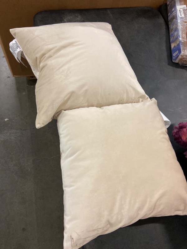 Photo 2 of 2pk Chenille Square Throw Pillows - Threshold™
