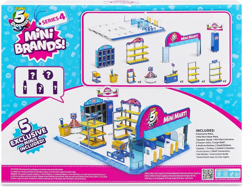 Photo 2 of 5 Surprise Mini Brands - Mini Mart Playset by ZURU (Series 4) Exclusive and Mystery Collectibles
