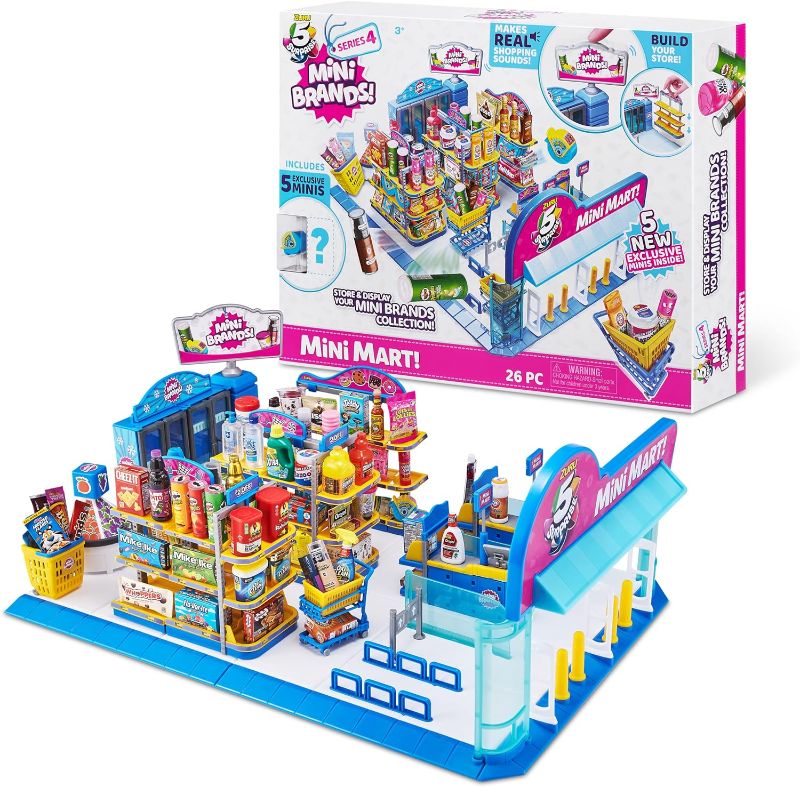 Photo 1 of 5 Surprise Mini Brands - Mini Mart Playset by ZURU (Series 4) Exclusive and Mystery Collectibles
