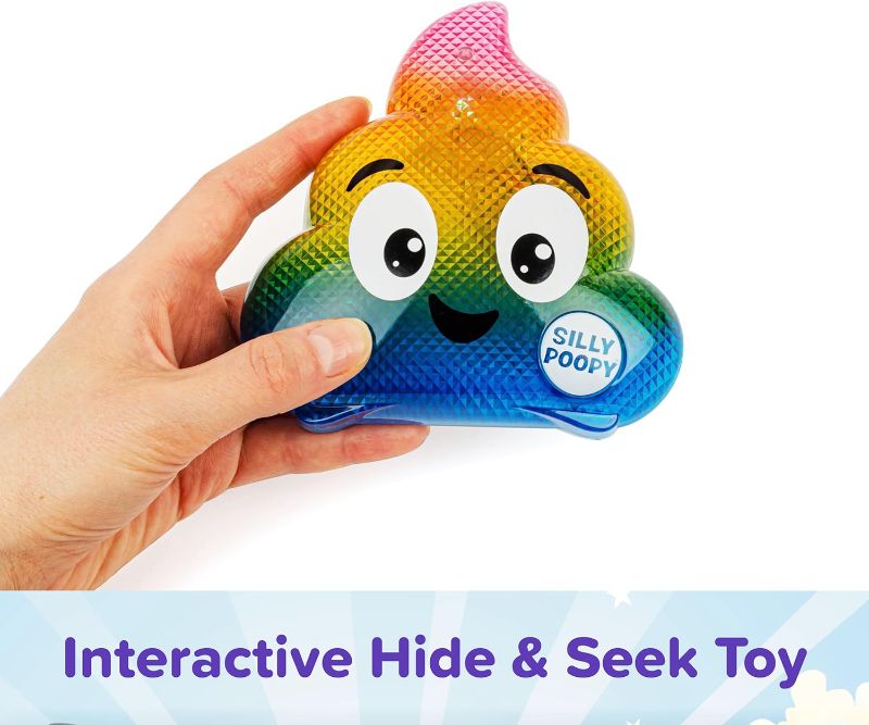 Photo 1 of WHAT DO YOU MEME? Silly Poopy's Hide & Seek - The Talking, Singing Rainbow Poop Toy - Interactive Toys for 3 Year Olds
