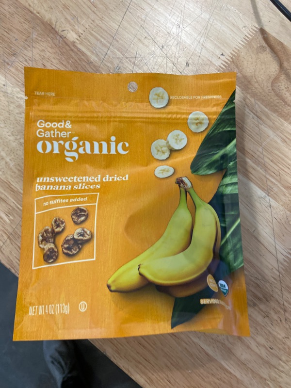 Photo 2 of Organic Dried Unsweetened Banana Slices - 4oz - Good & Gather™
