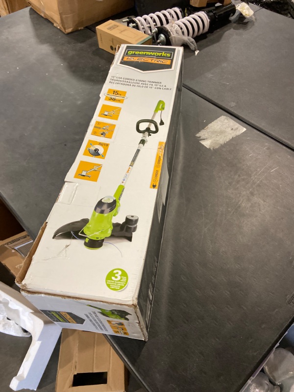Photo 2 of Greenworks 5.5 Amp 15" Corded Electric String Trimmer
