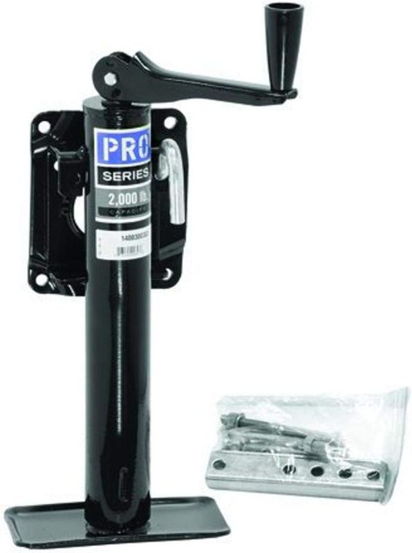 Photo 1 of Reese 1400300303 Pro Series Bolt-On Jack , Black
