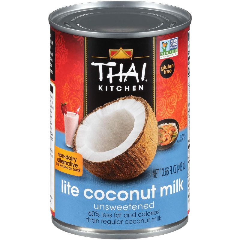 Photo 1 of Thai Kitchen Unsweetened Lite Coconut Milk, 13.66 fl oz (Pack of 12)
