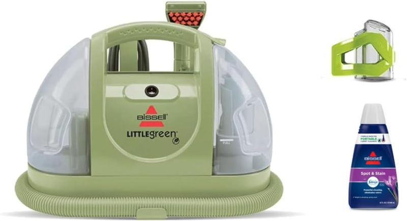 Photo 1 of BISSELL Little Green Multi-Purpose Portable Carpet and Upholstery Cleaner, Car and Auto Detailer, with Exclusive Specialty Tools, Green, 1400B
