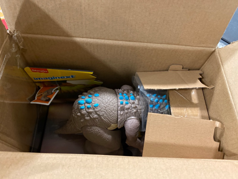 Photo 2 of Fisher-Price Jurassic World Toys Jurassic World Indominus Rex Dinosaur Toy with Thrashing Action & Raptor Figure for Pretend Play Ages 3+ Years