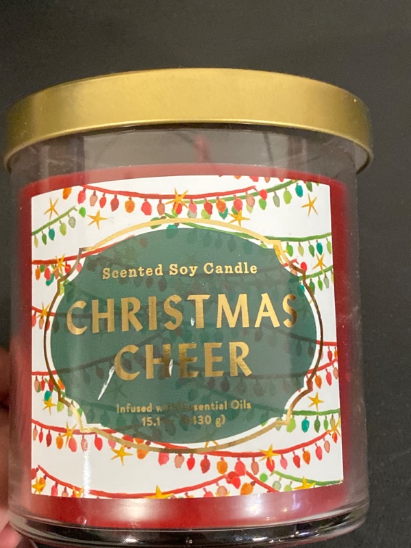 Photo 2 of Lidded Glass Jar Candle Christmas Cheer - Opalhouse™