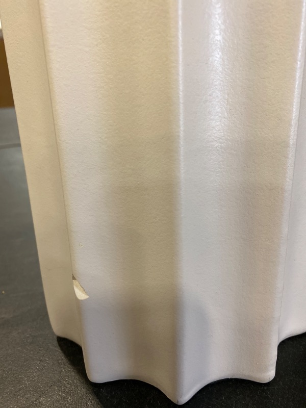 Photo 4 of Ribbed Ceramic Table Lamp Cream - Threshold™
