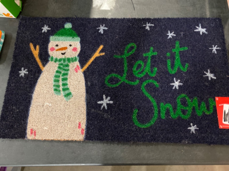 Photo 1 of 18in-30in Wonderworkshop Let it snow doormat 