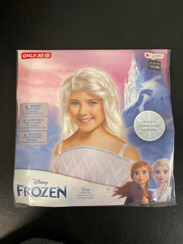 Photo 2 of Kids Disney Frozen Elsa Halloween Wig