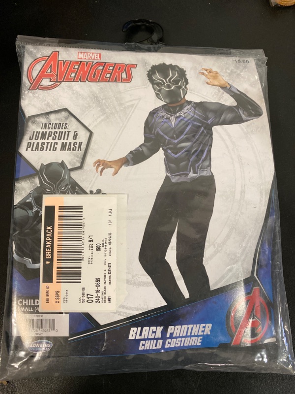Photo 1 of Small 4-7 Marvel Avengers Black Panther Halloween Costume  