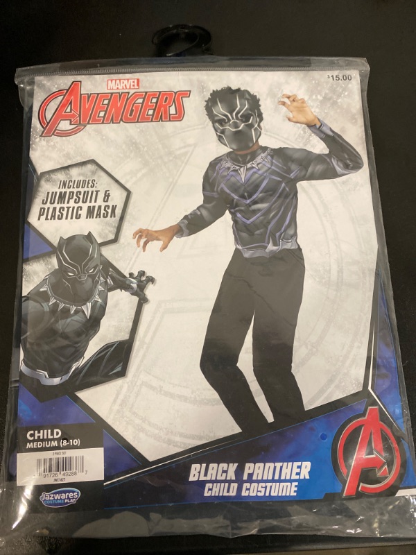 Photo 1 of Med 8-10 Marvel Avengers Black Panther Halloween Costume  