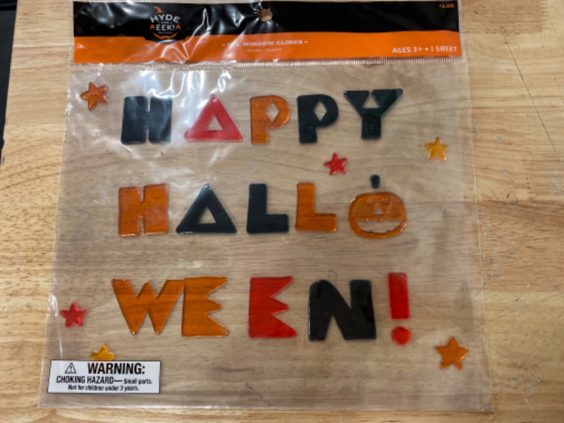 Photo 1 of 17count Halloween Gel Window Clings  